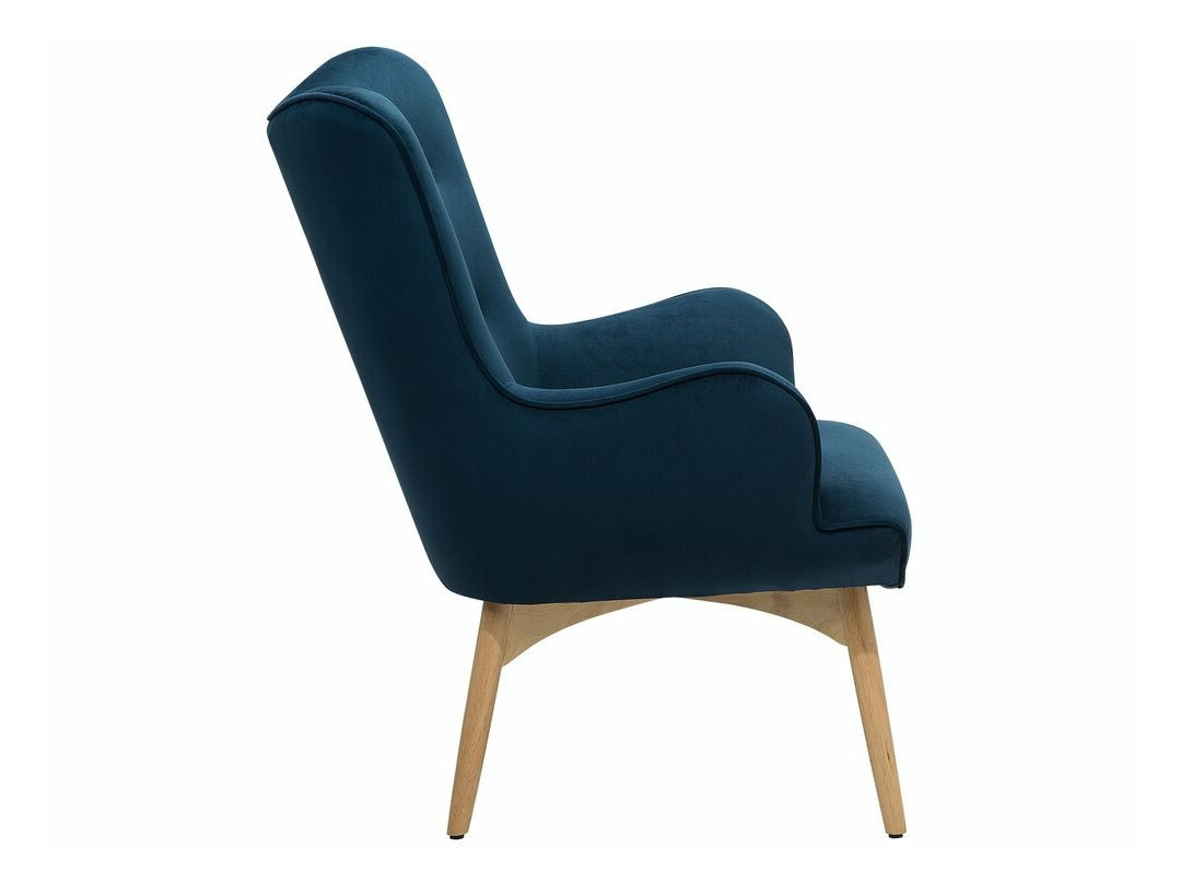 Fotelja Berwyn 450 (Plava + Svijetlo drvo)