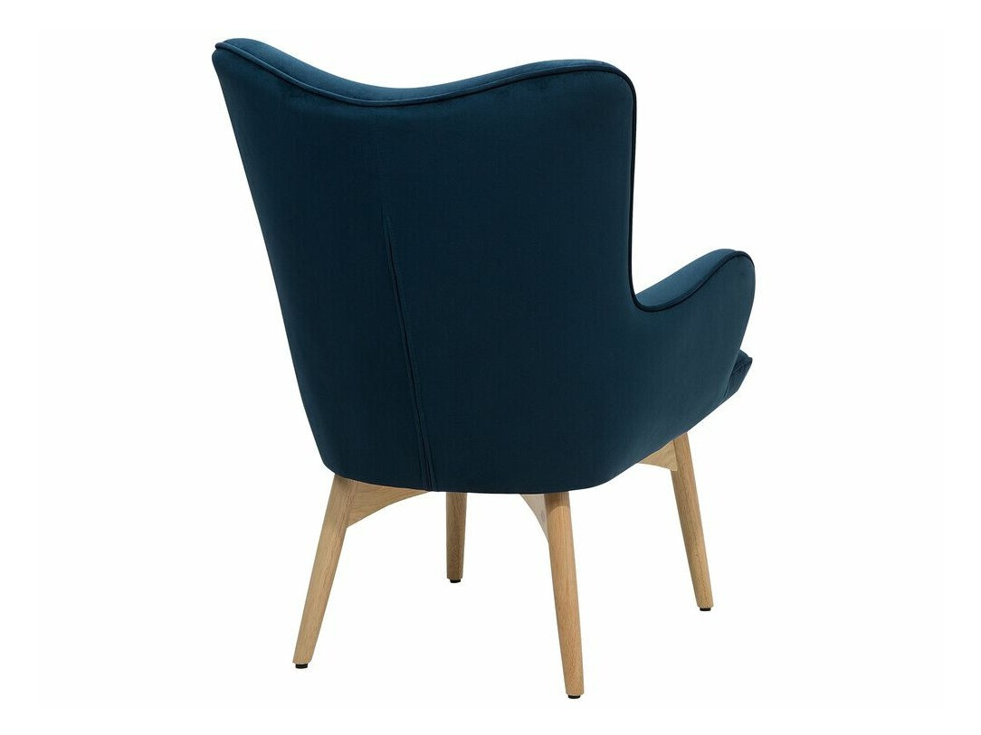 Fotelja Berwyn 450 (Plava + Svijetlo drvo)