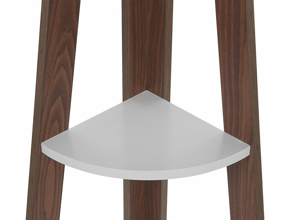 Kutna polica Berwyn 451 (Tamno drvo + Bijela)