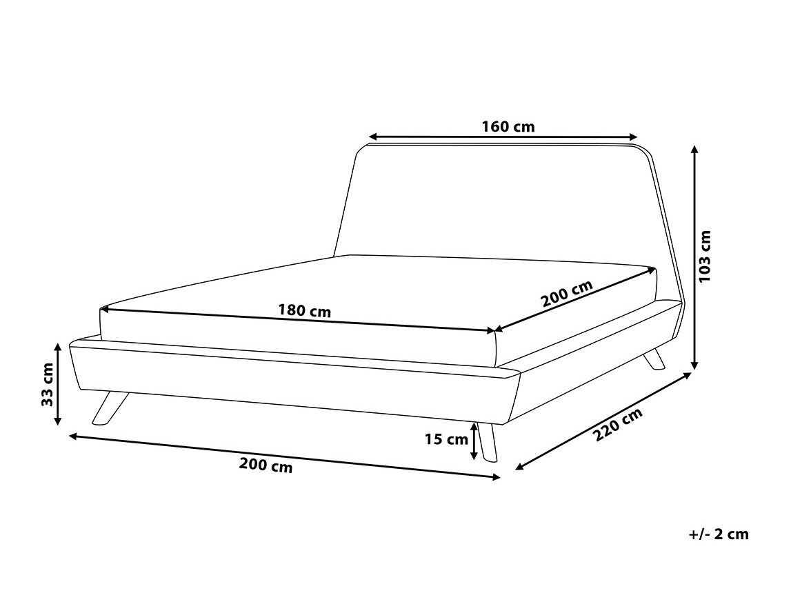 Krevet Berwyn 462 (Crna)