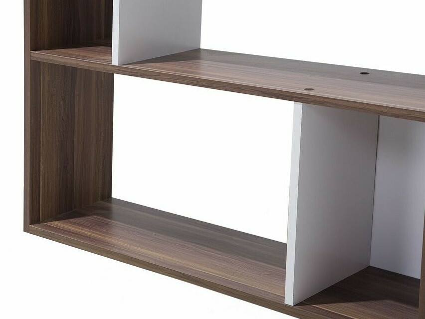 Polica Berwyn 480 (Tamno drvo + Bijela)