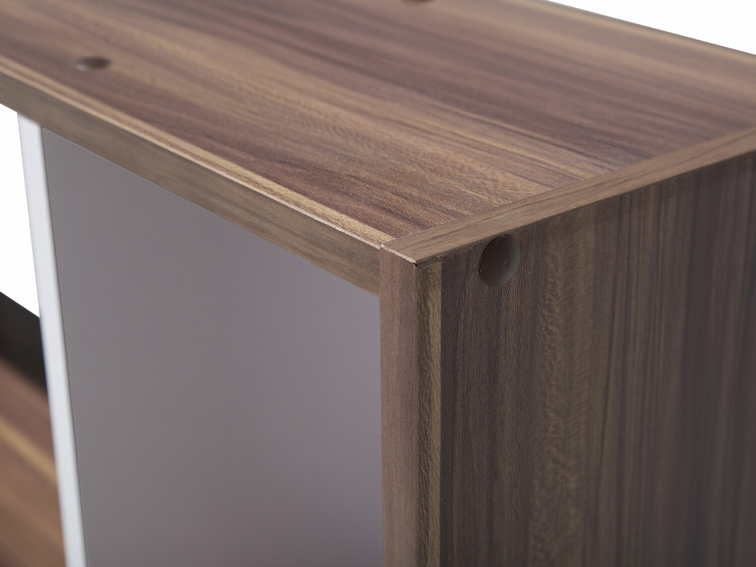 Polica Berwyn 480 (Tamno drvo + Bijela)