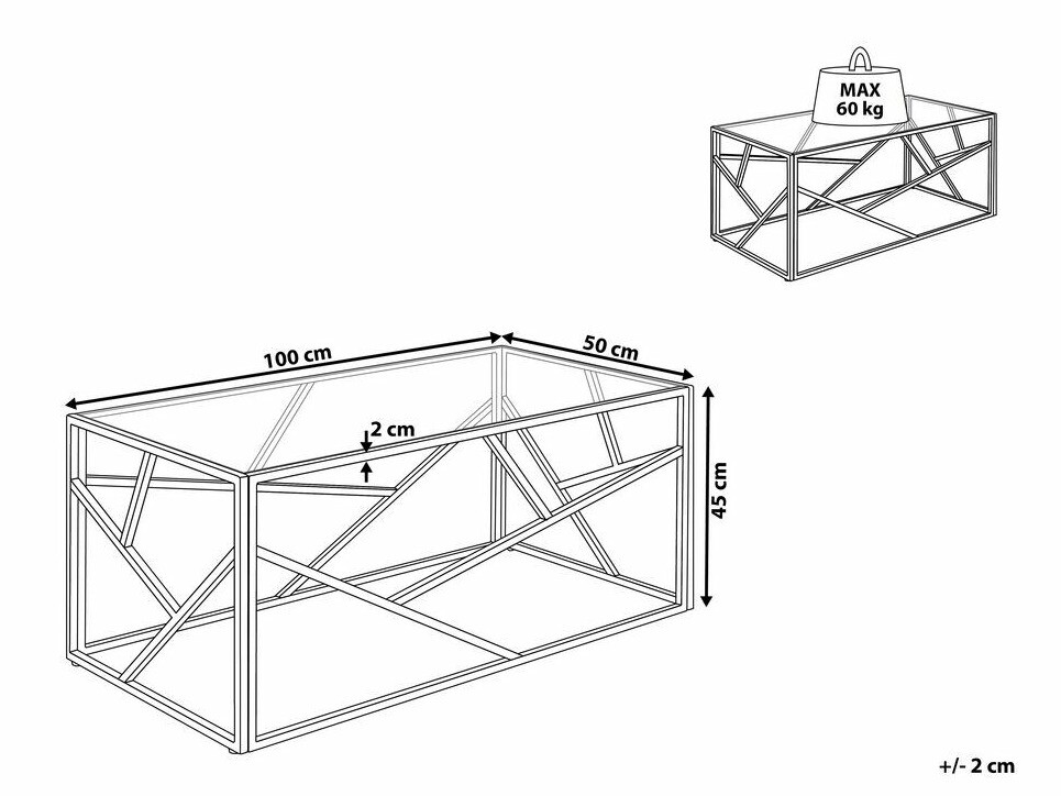 Stolić za kavu Berwyn 483 (Zlatna)