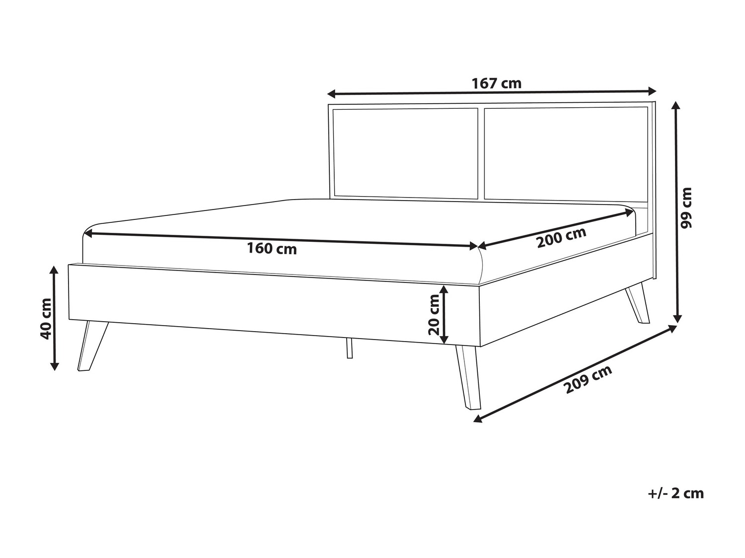 Krevet Berwyn 503 (Crna)
