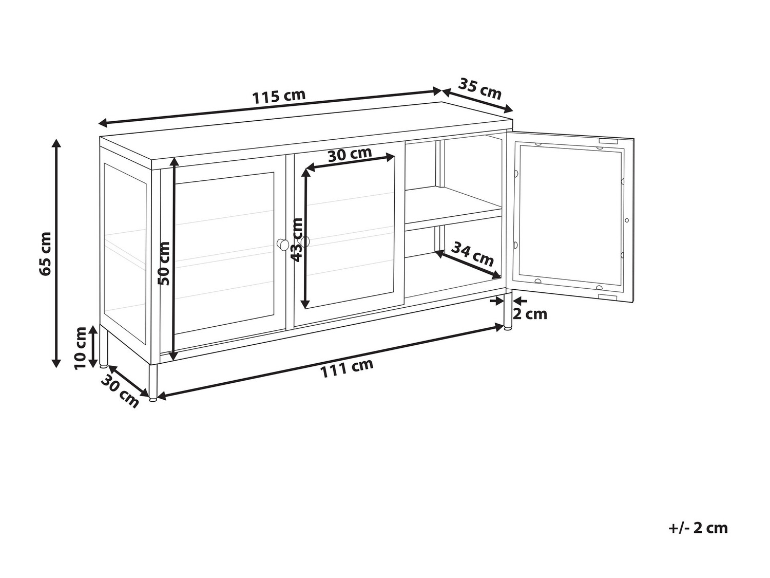 Ormarić Berwyn 2450 (Bijela)