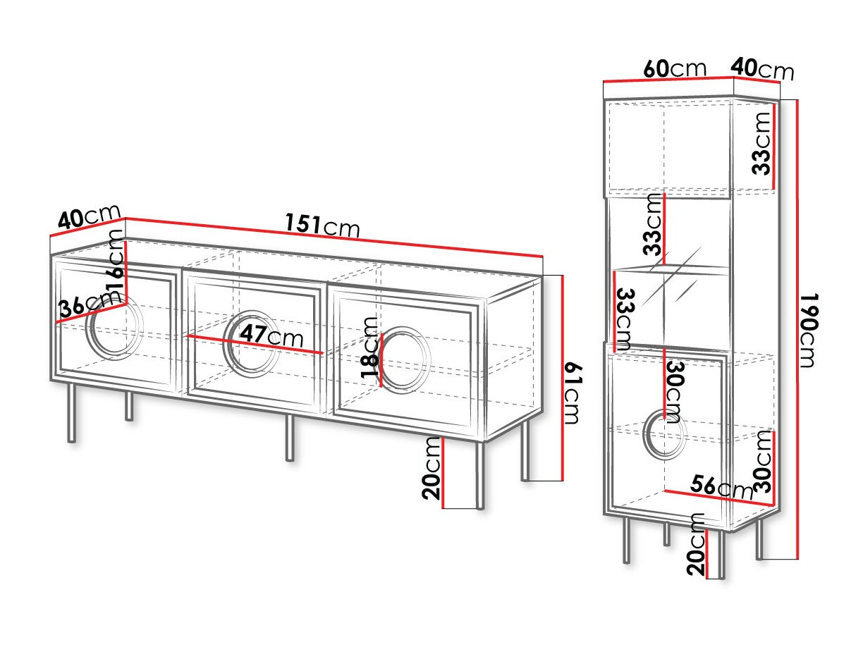 Set za dnevni boravak Domromi 105