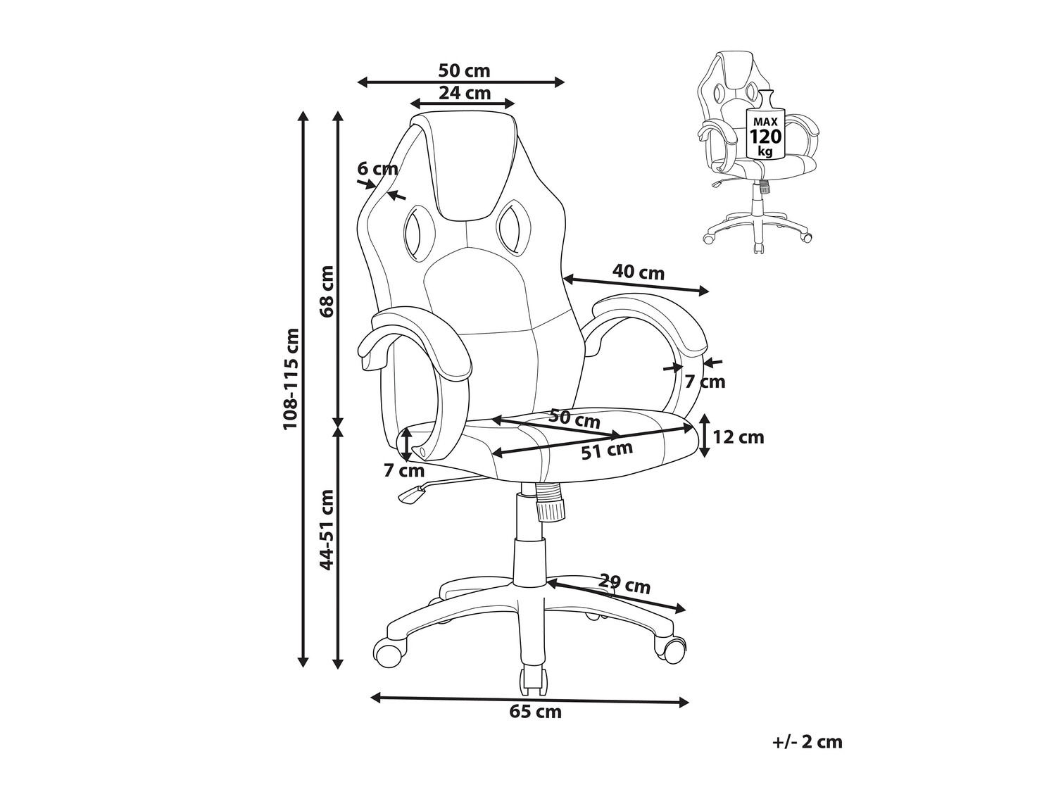 Gaming stolica Berwyn 525 (Tamno plava)