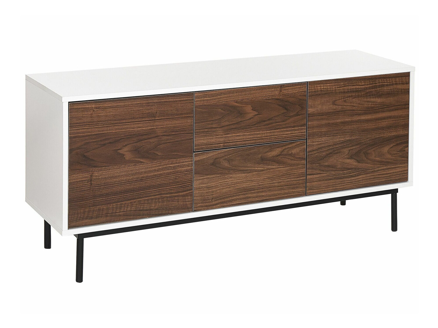 Komoda Berwyn 520 (Bijela + Tamno drvo)