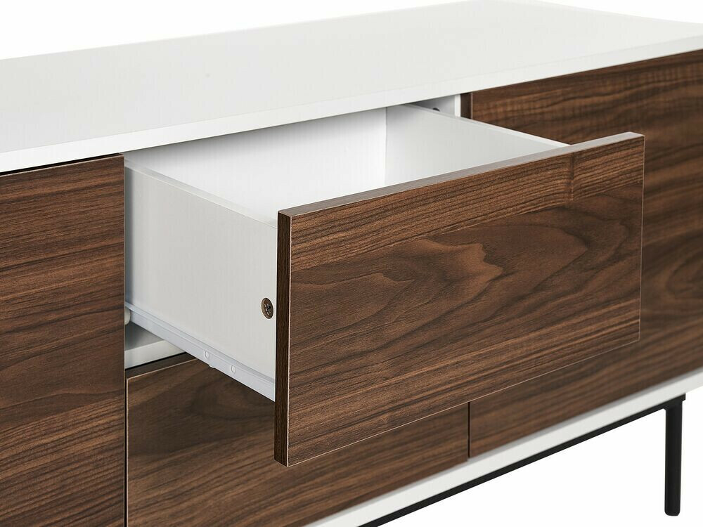 Komoda Berwyn 520 (Bijela + Tamno drvo)