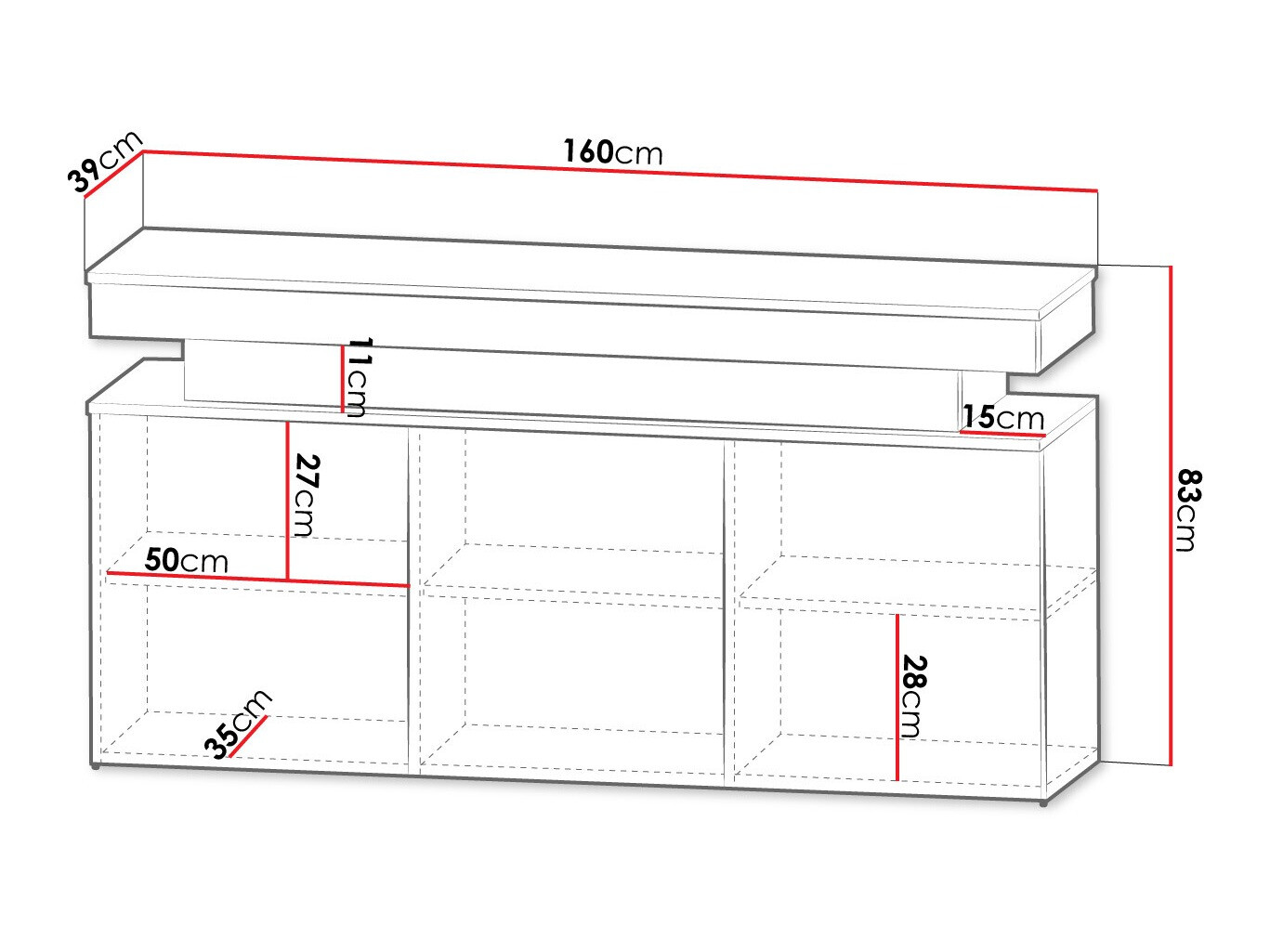 Ormarić Monfero (Bijela + Sjajno bijela)