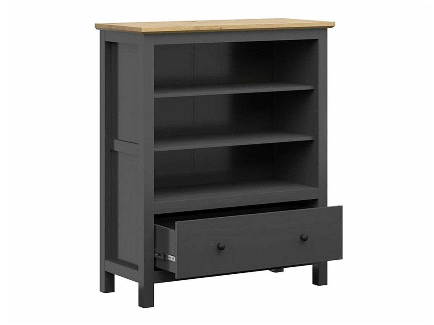 Polica Sordoro 127 (Grafit + Artisan hrast)