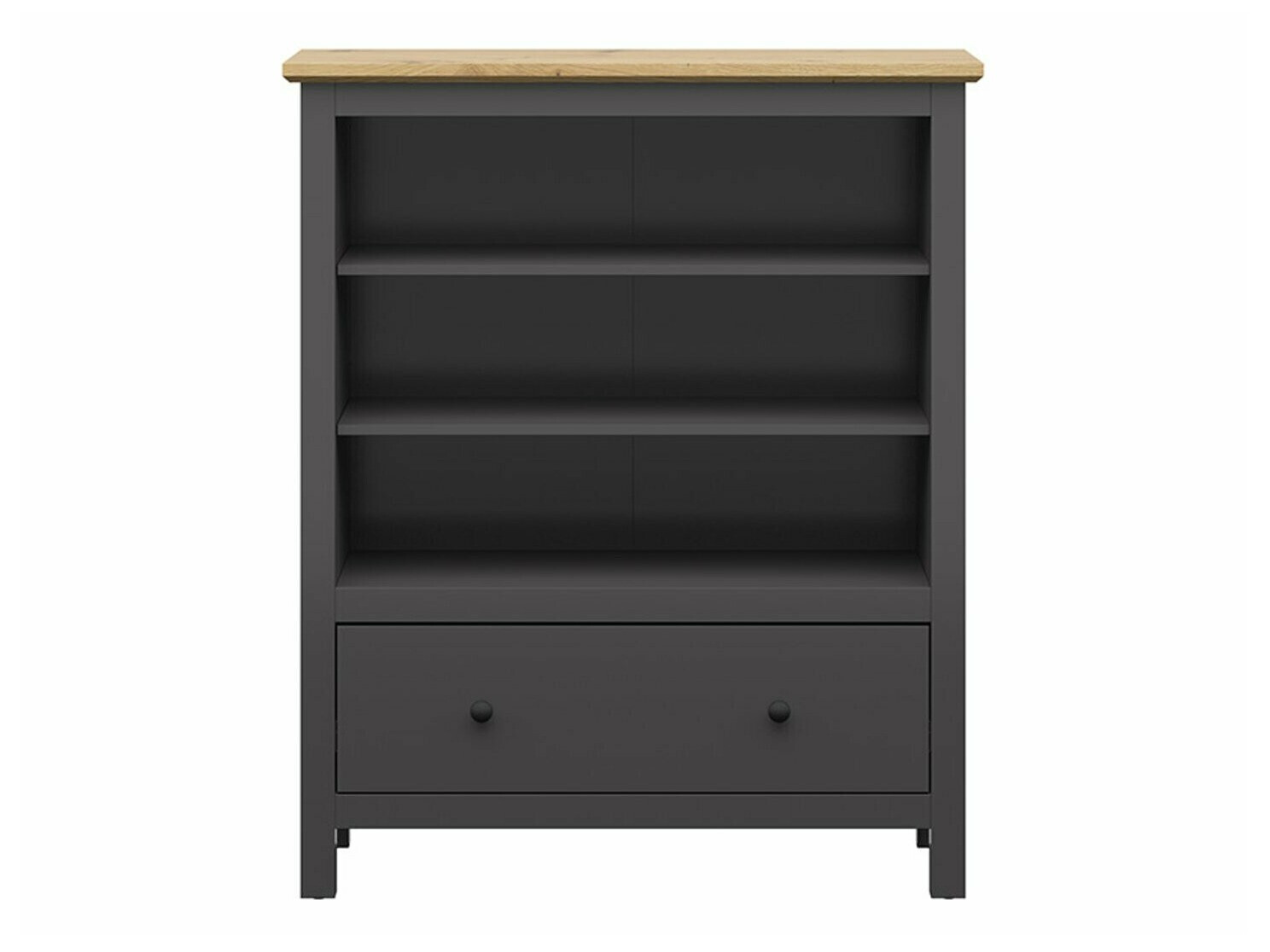 Polica Sordoro 127 (Grafit + Artisan hrast)