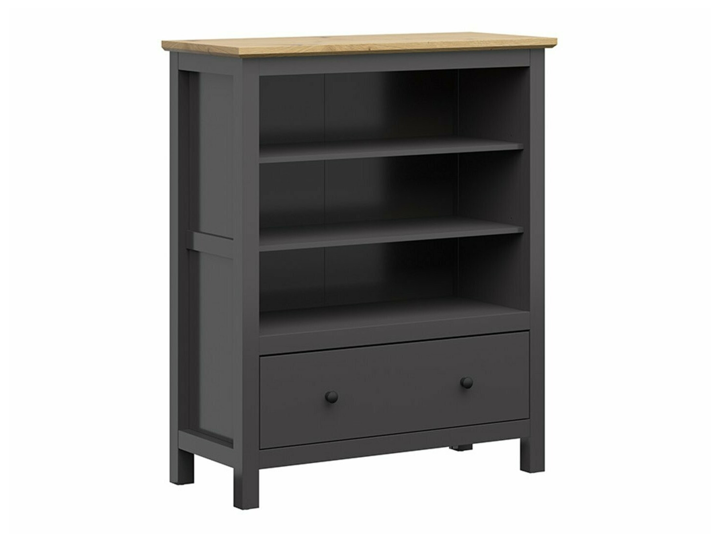 Polica Sordoro 127 (Grafit + Hrast Artisan)