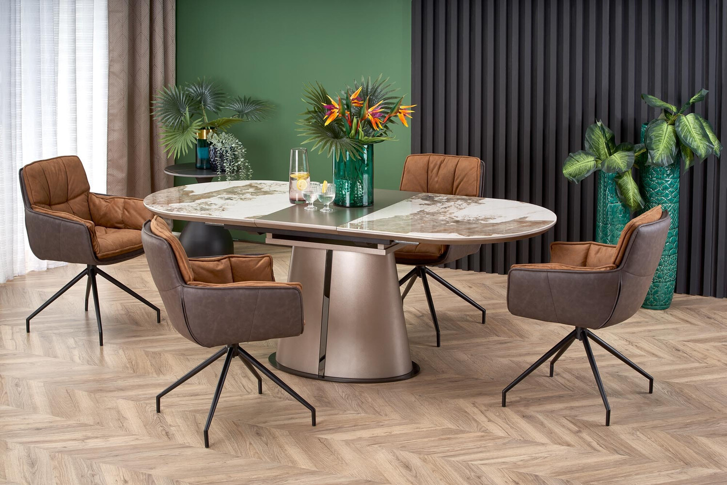 Stolica Houston 1548 (Smeđa + Tamno smeđa)