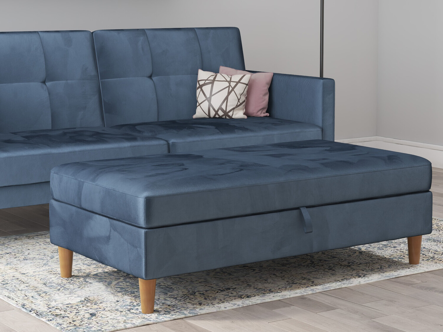 Tapecirana klupa Denton 1180 (Plava)