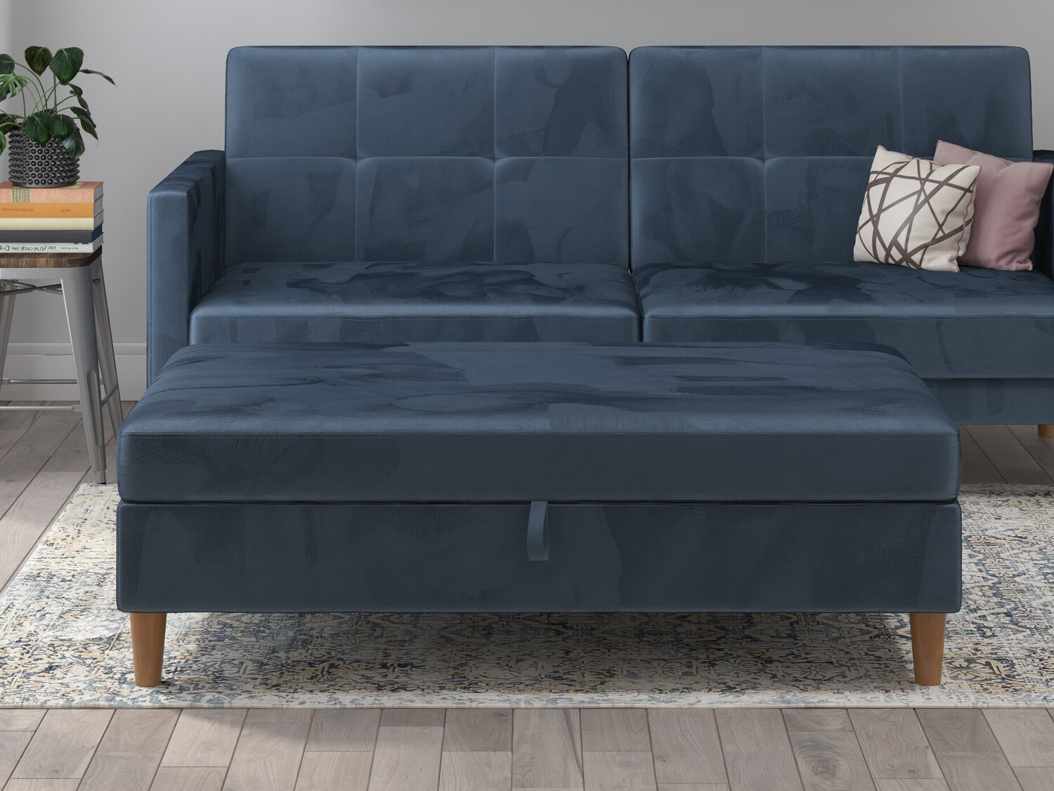 Tapecirana klupa Denton 1180 (Plava)