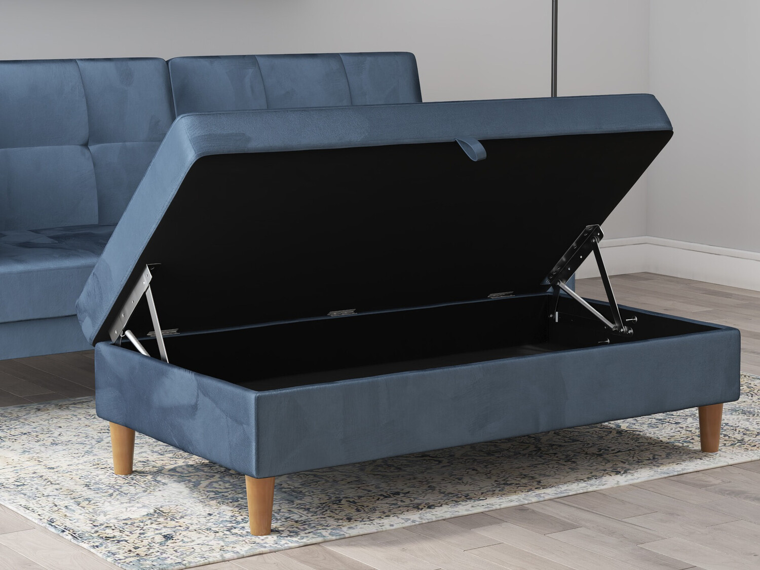 Tapecirana klupa Denton 1180 (Plava)