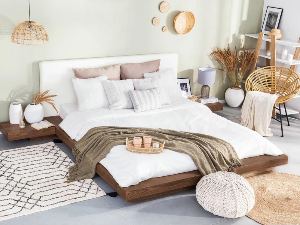 Krevet Berwyn 541 (Smeđa) S noćnim ormarićima