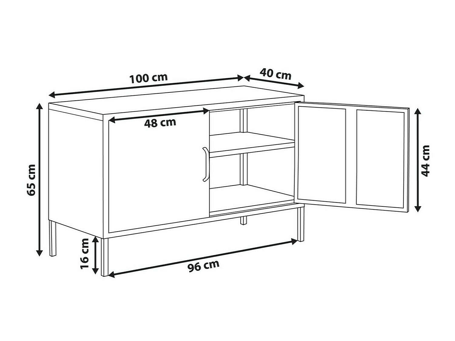 Ormarić Sovelu 105 (Plava)