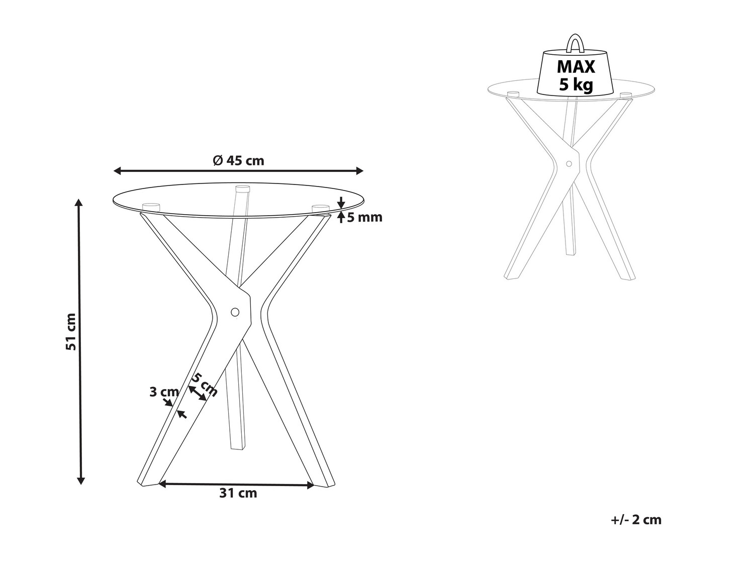 Pomoćni stolić Berwyn 539