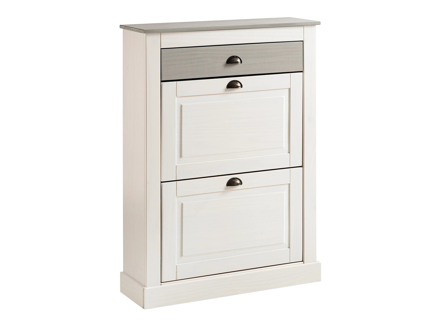 Ormarić za cipele Etviri 110 (Bijela + Siva)