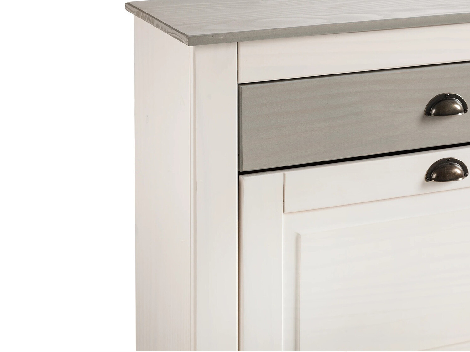 Ormarić za cipele Etviri 110 (Bijela + Siva)