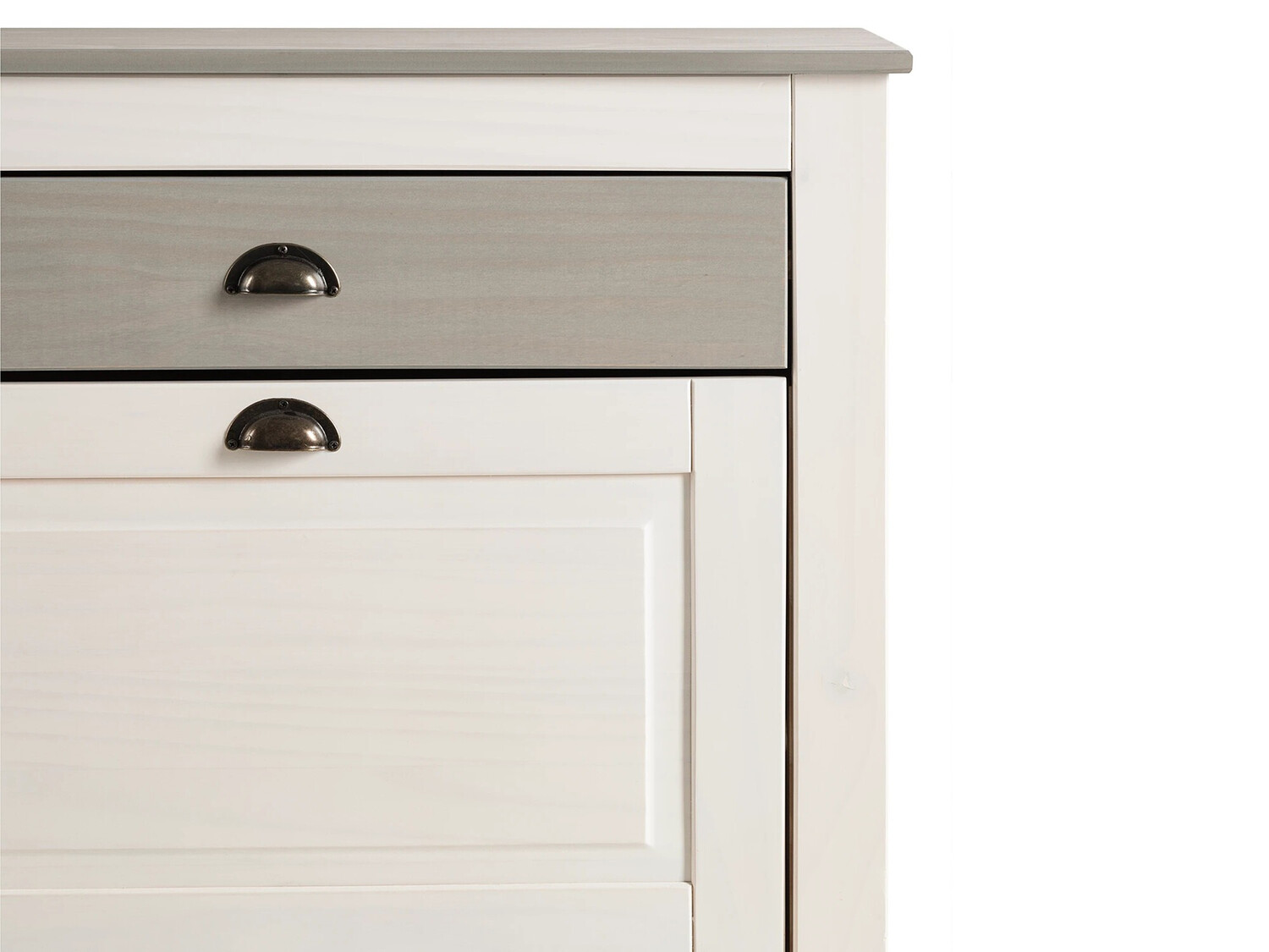 Ormarić za cipele Etviri 110 (Bijela + Siva)