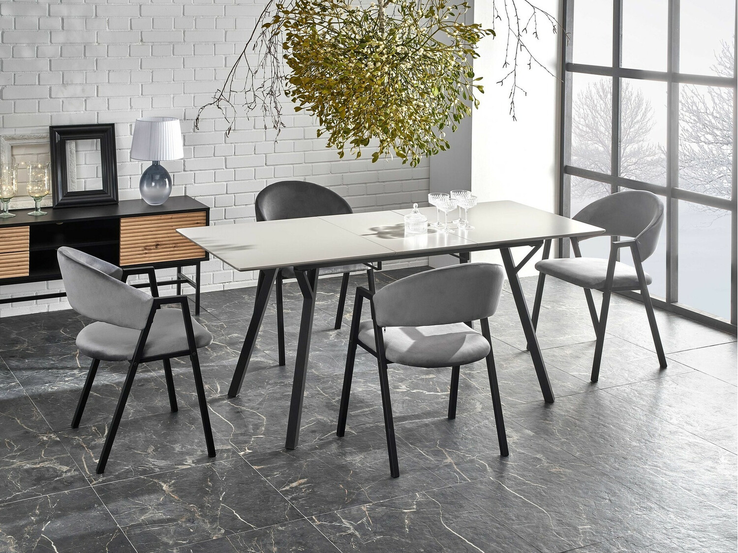 Stolica Houston 1348 (Siva + Crna)