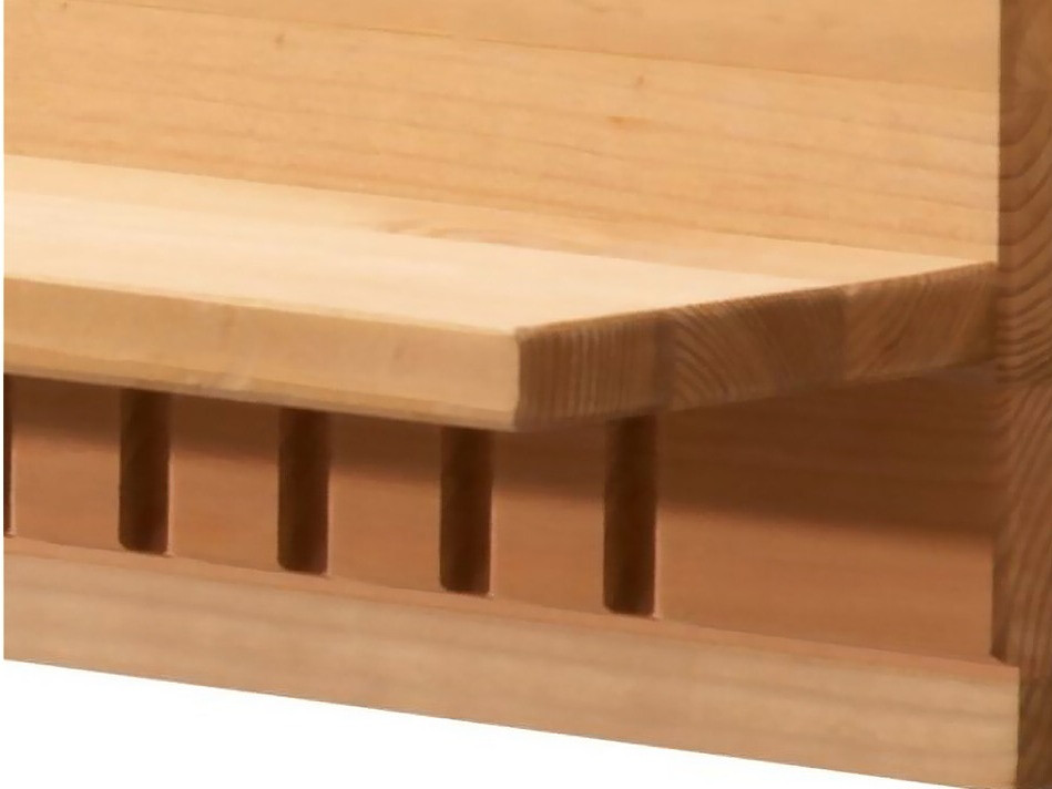 Zidna polica Elbelba 108 (Svijetlo smeđa)