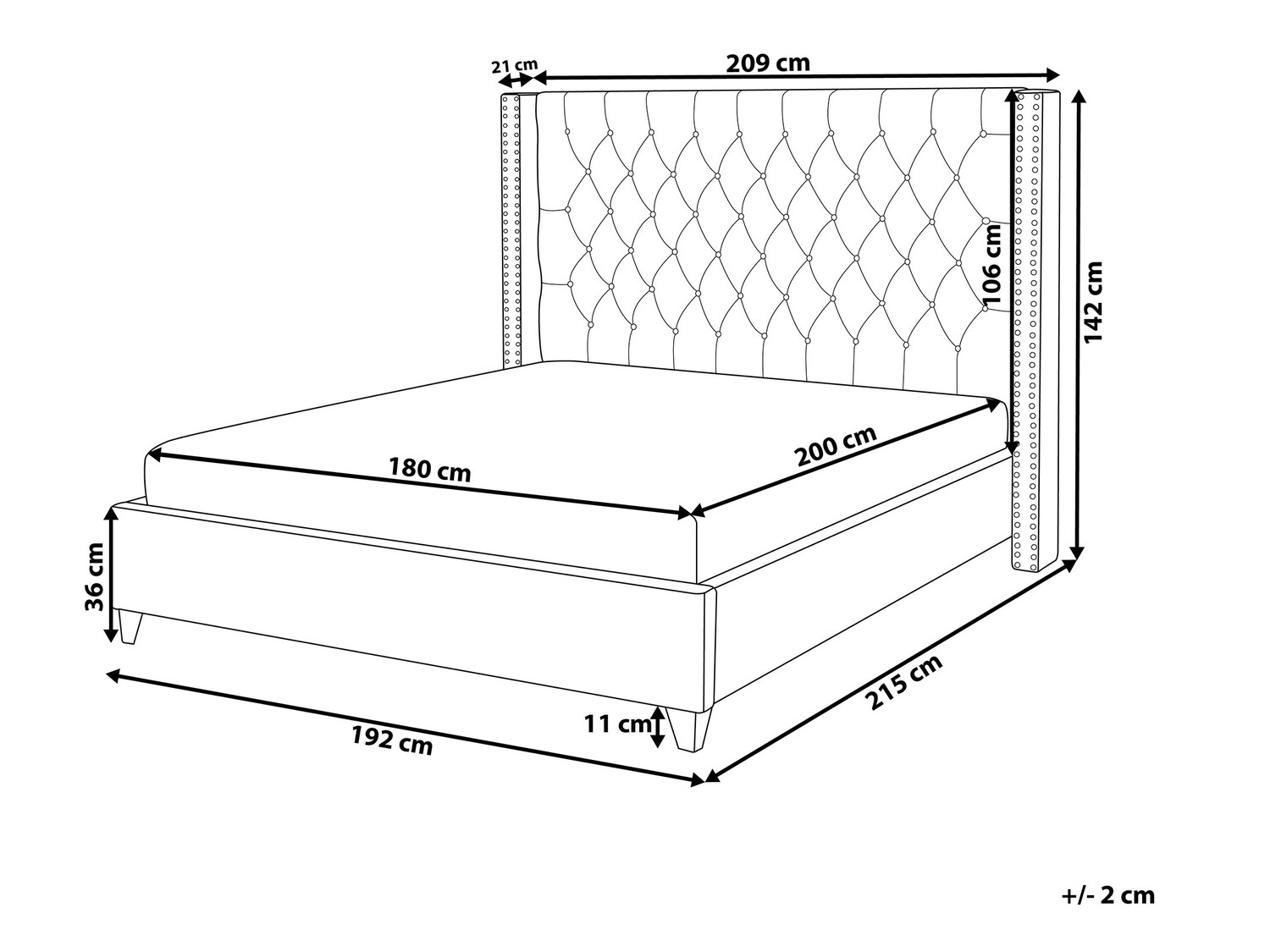 Krevet Berwyn 587 (Bež)