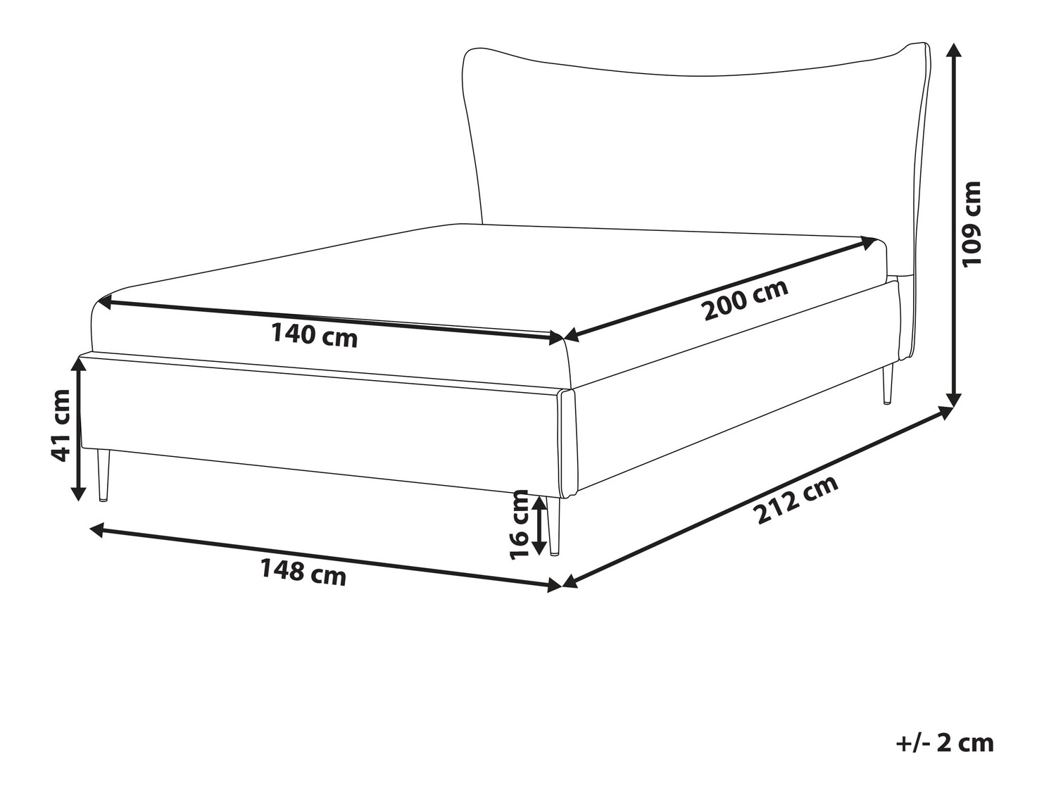 Krevet Berwyn 588 (Ružičasta)