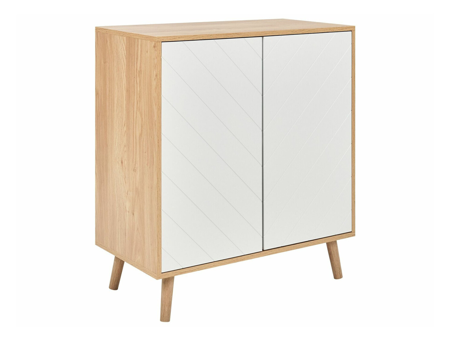 Ormarić Berwyn 586 (Svijetlo drvo + Bijela)