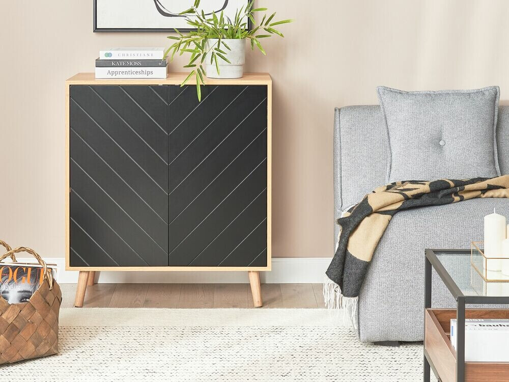 Ormarić Berwyn 586 (Svijetlo drvo + Crna)