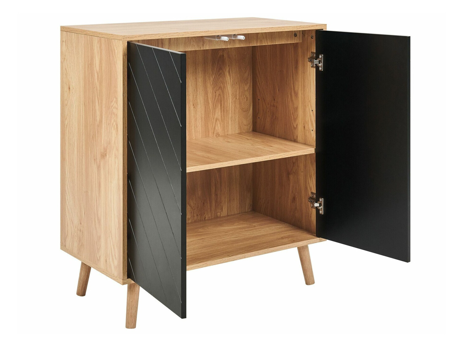 Ormarić Berwyn 586 (Svijetlo drvo + Crna)