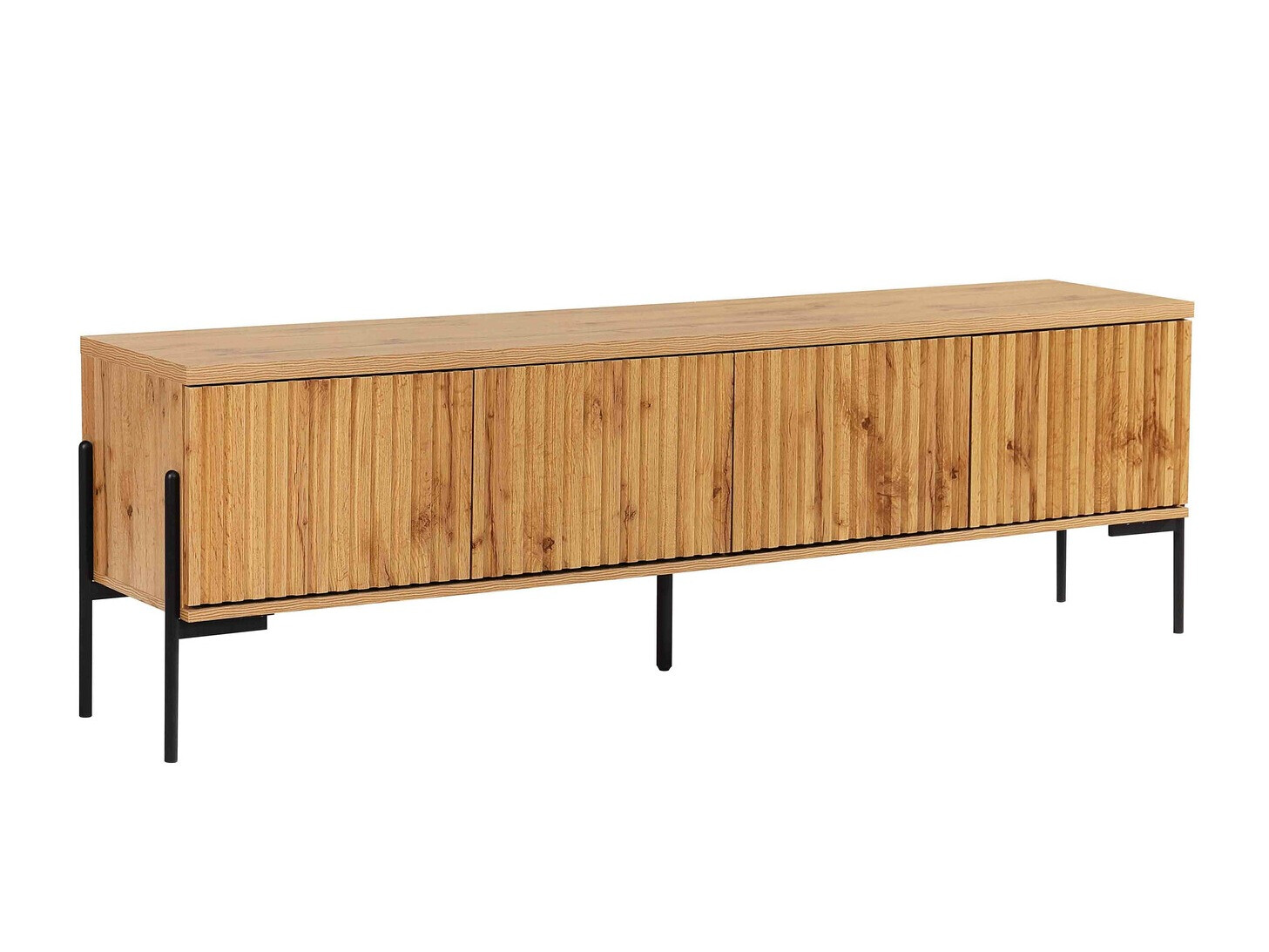 TV stol Denton 1188 (Crna + Hrast Wotan)