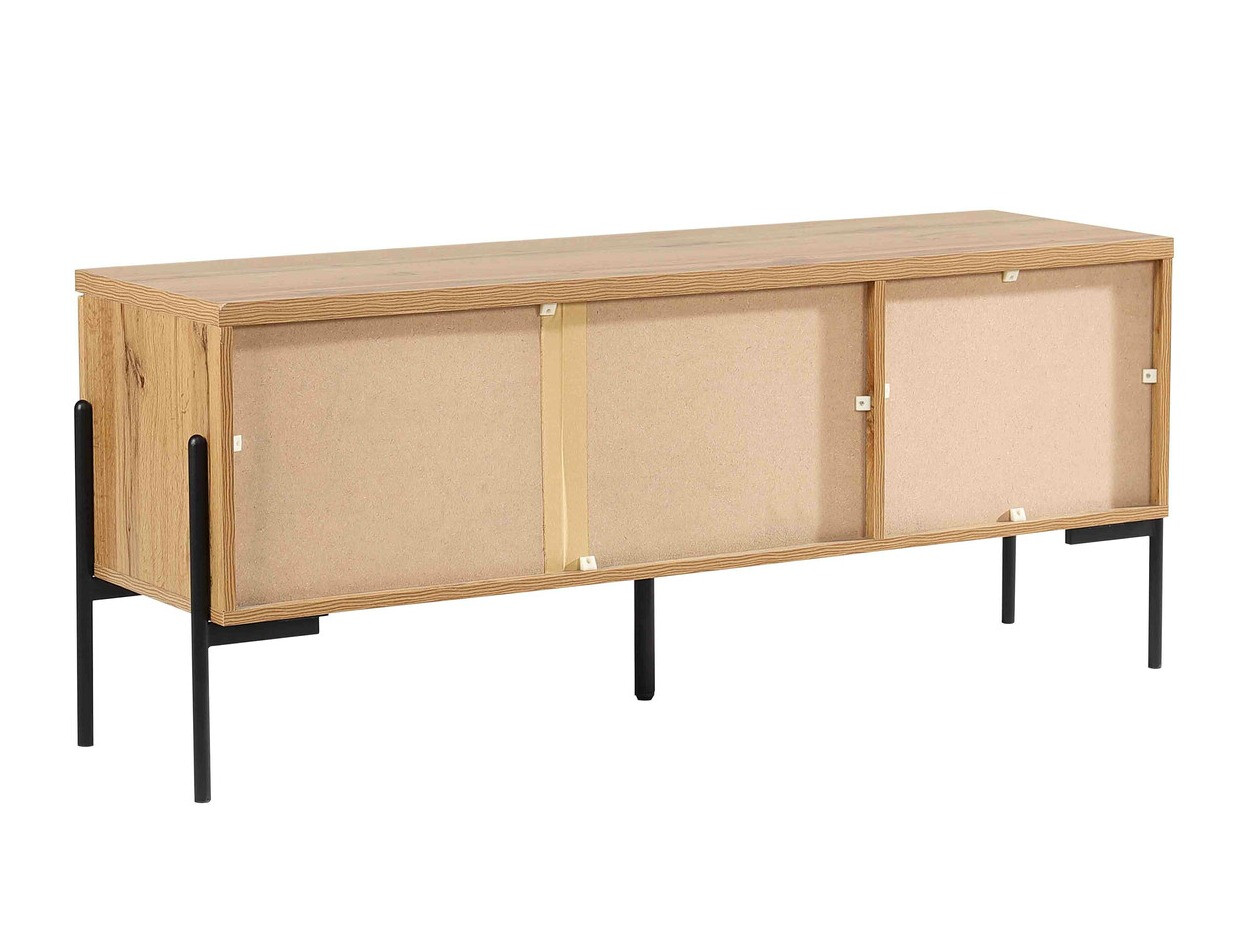 TV stol Denton 1189 (Crna + Wotan hrast)