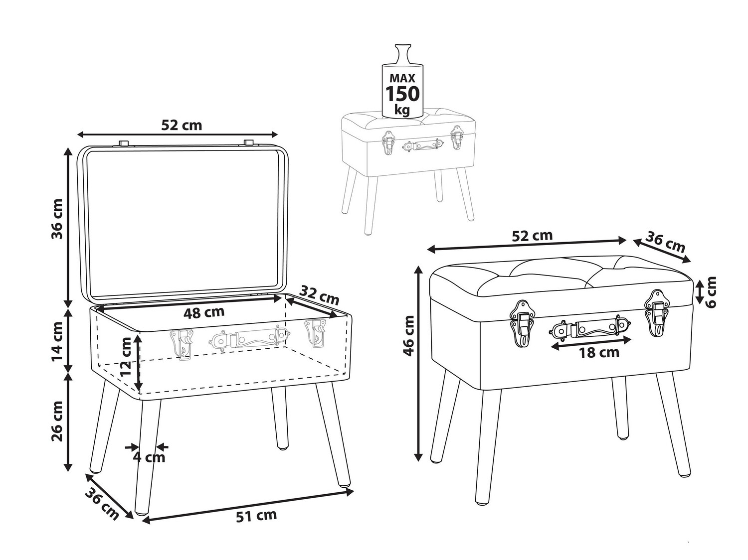 Tabure Berwyn 602 (Bež)