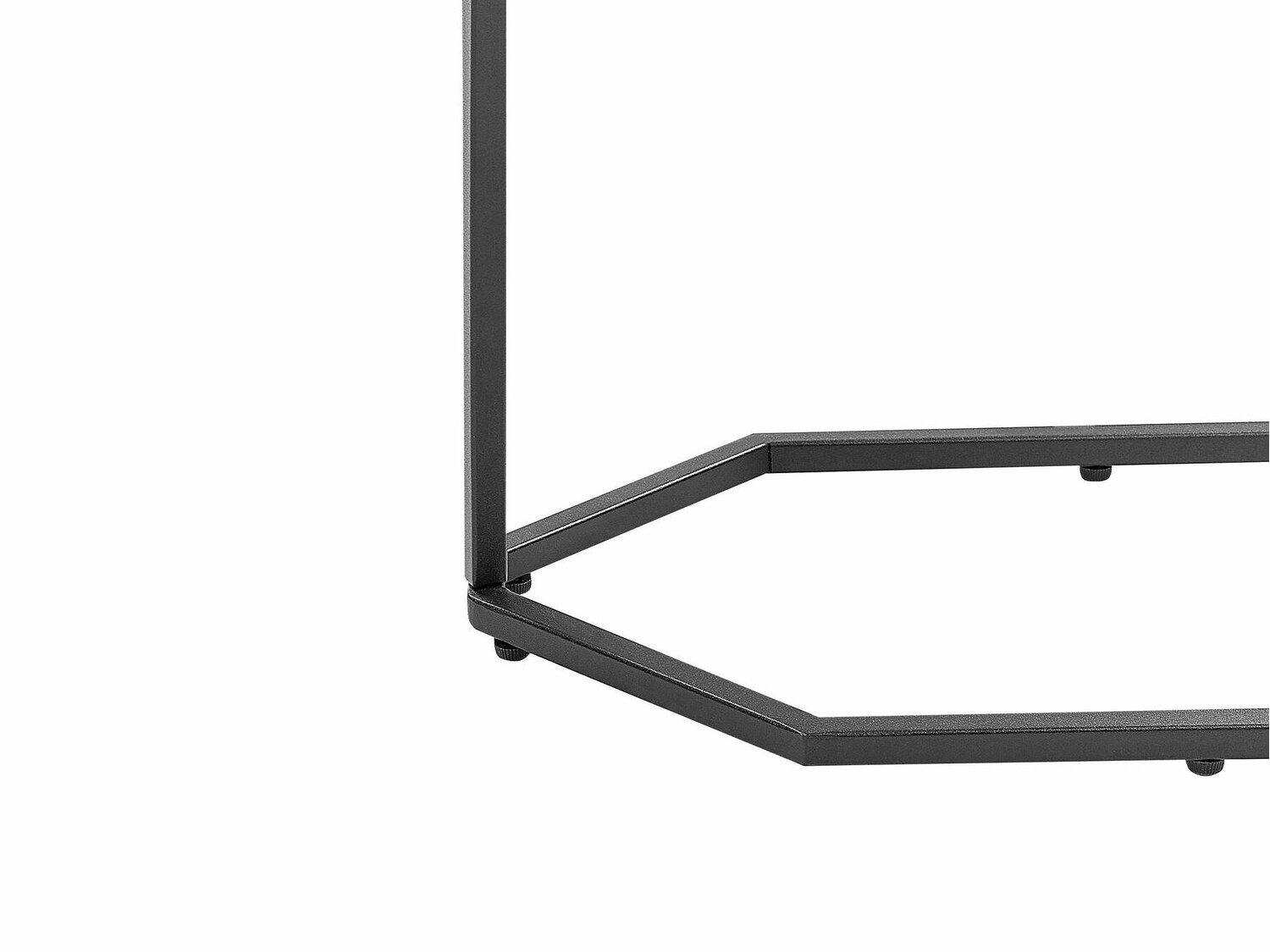 Konzolni stolić Berwyn 615 (Crna + Bijeli mramor)