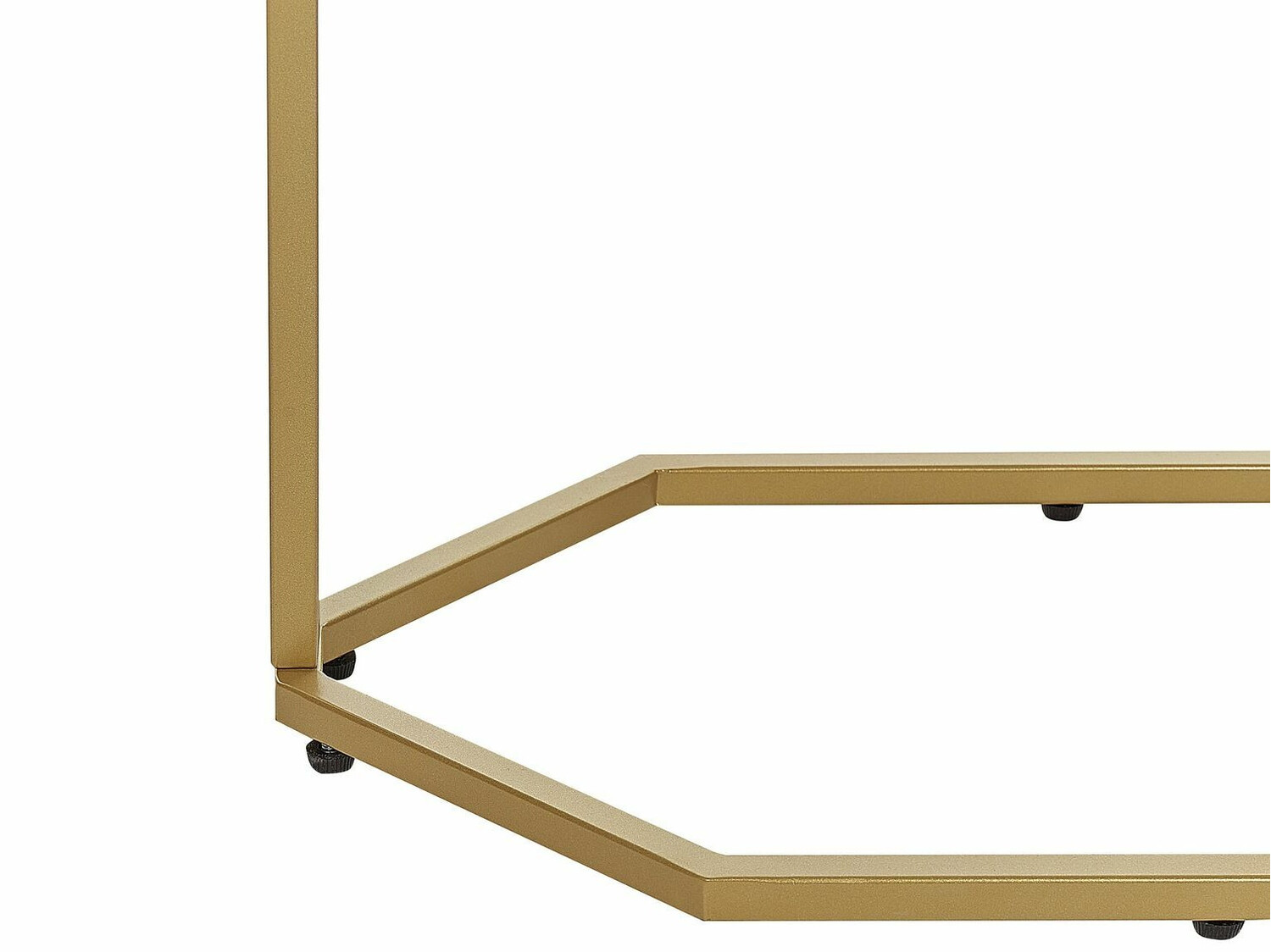 Konzolni stolić Berwyn 615 (Zlatna + Bijeli mramor)