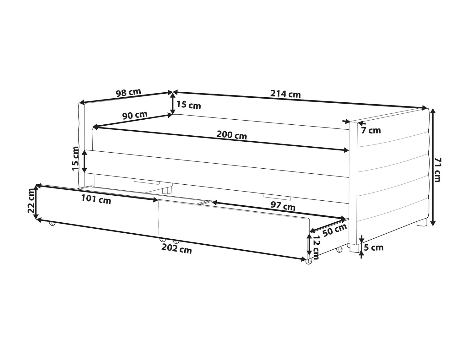 Krevet Berwyn 613 (Ružičasta)