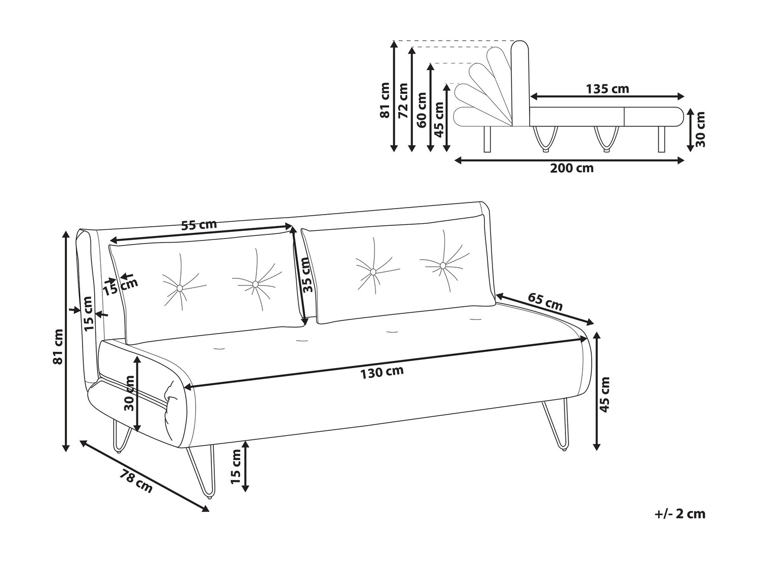 Kauč na razvlačenje Berwyn 641 (Zelena)