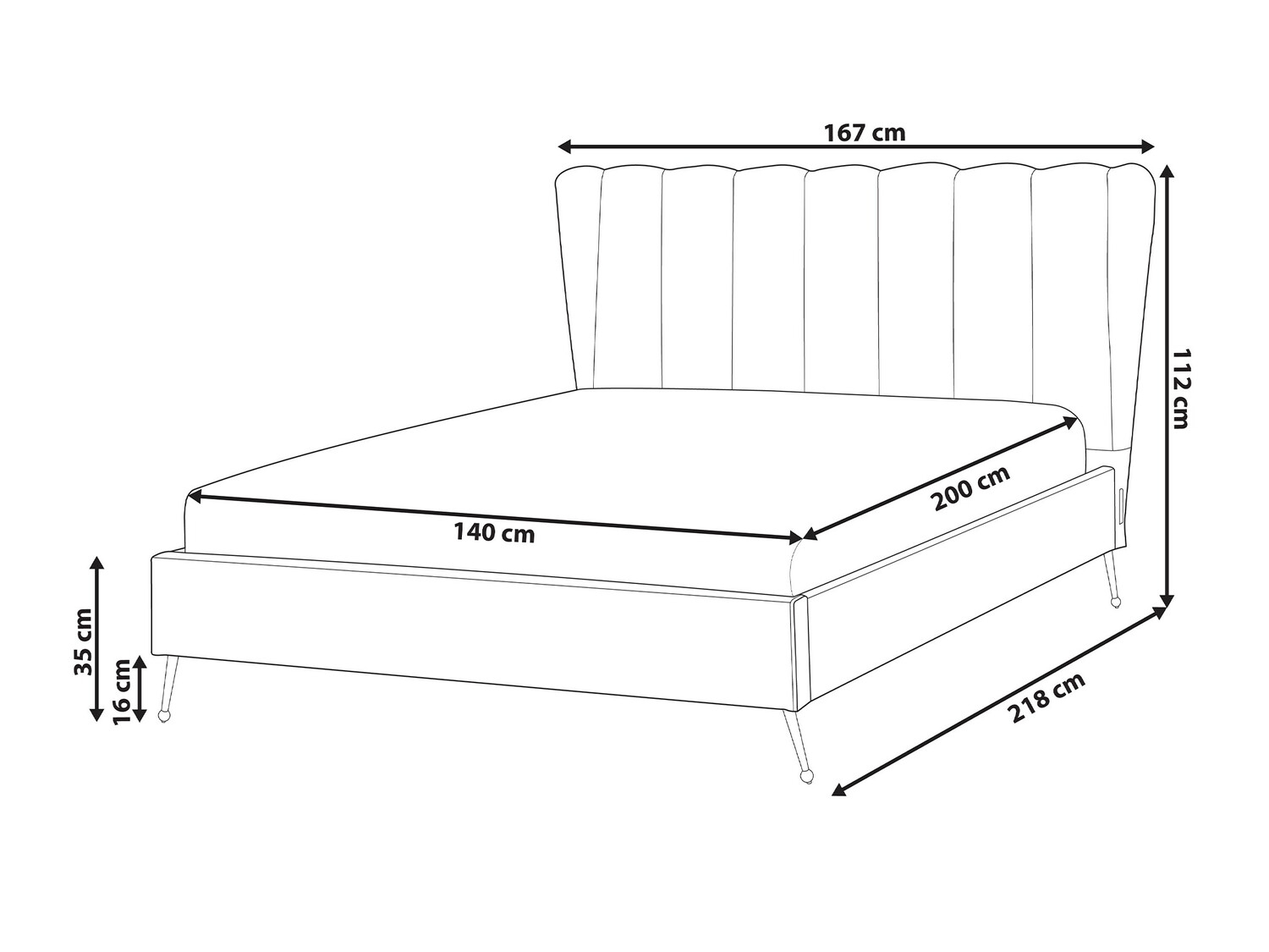Krevet Berwyn 632 (Ružičasta)