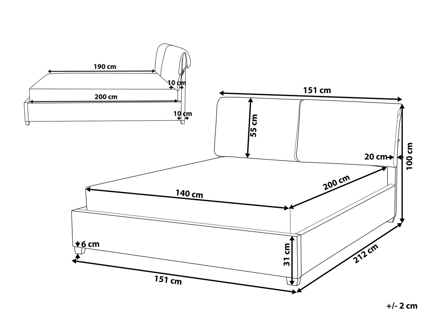 Krevet Berwyn 634 (Bež)