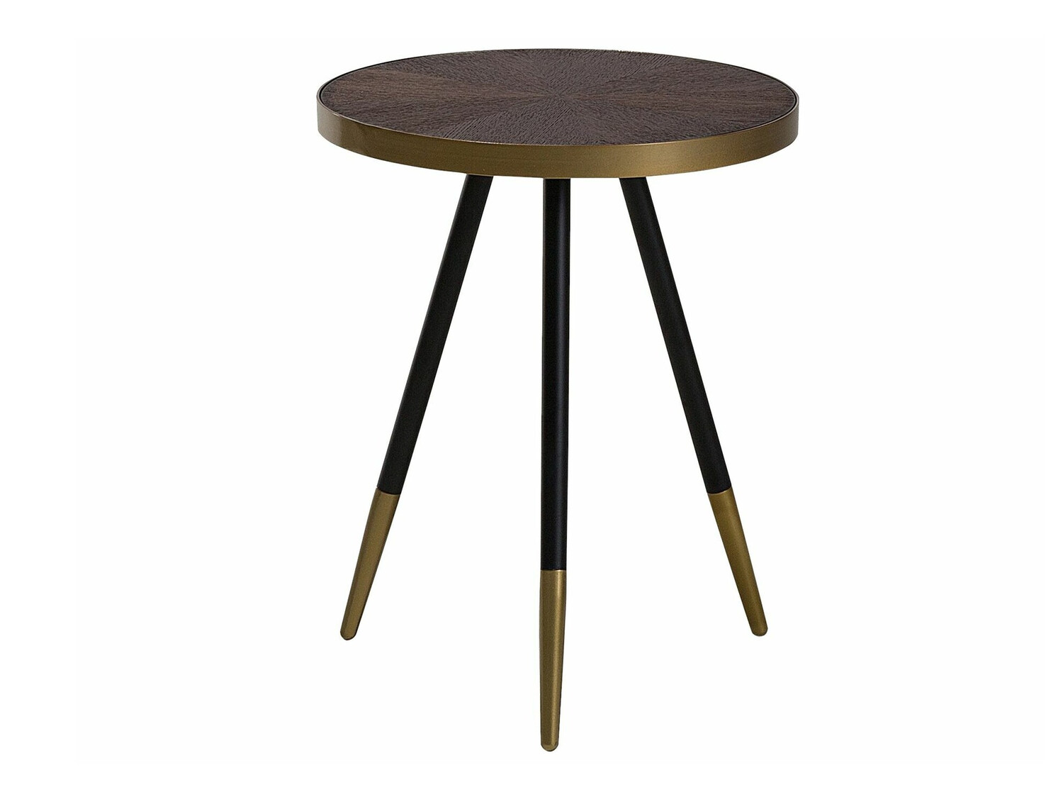 Pomoćni stolić Berwyn 643 (Zlatna + Tamno drvo)