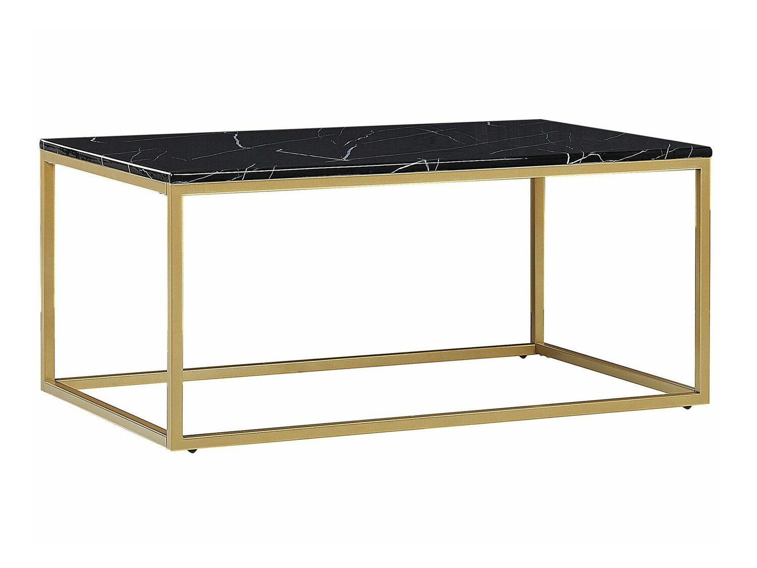 Stolić za kavu Berwyn 638 (Zlatna + Crni mramor)