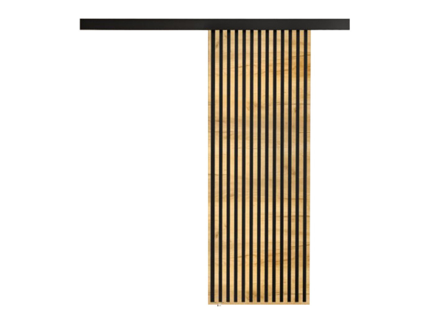 Klizna vrata Dover 201 (Zlatni hrast Craft + Crna)