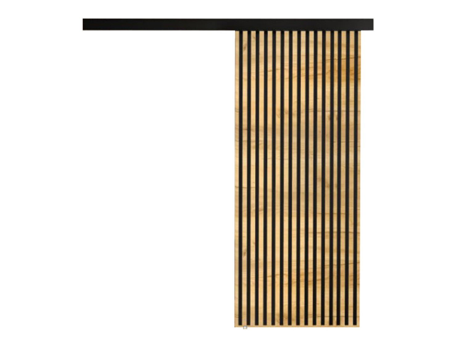 Klizna vrata Dover 202 (Zlatni hrast Craft + Crna)