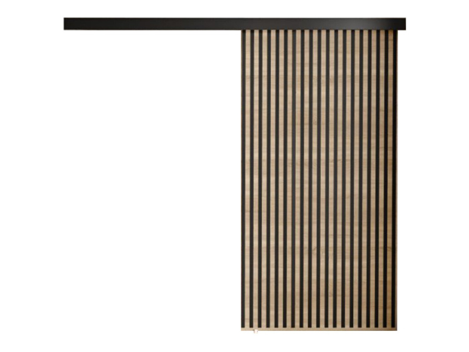 Klizna vrata Dover 204 (Sonoma hrast + Crna)