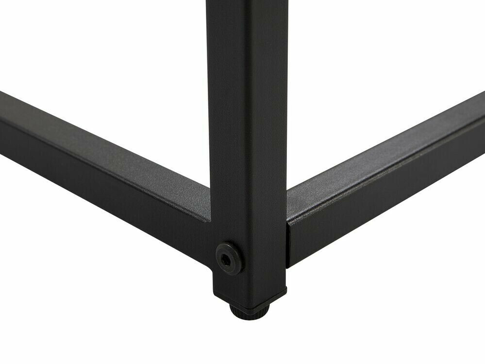 Konzolni stolić Berwyn 650 (Crna + Bijeli mramor)