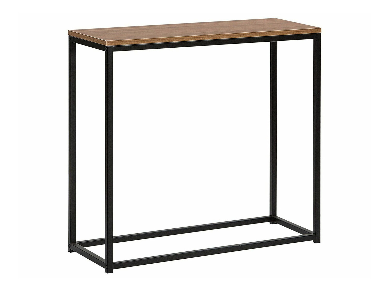 Konzolni stolić Berwyn 650 (Crna + Tamno drvo)